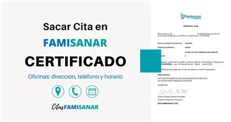 Descargar Certificado Famisanar de Afiliación 【 En。